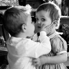 Gif animé bisou bébés